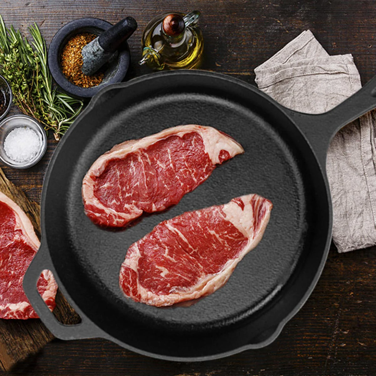 CAST IRON SKILLETS 10 INCHES - Image 3
