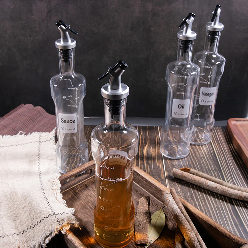 GLASS OIL BOTTLES - 2 & 4 PACK - Image 12