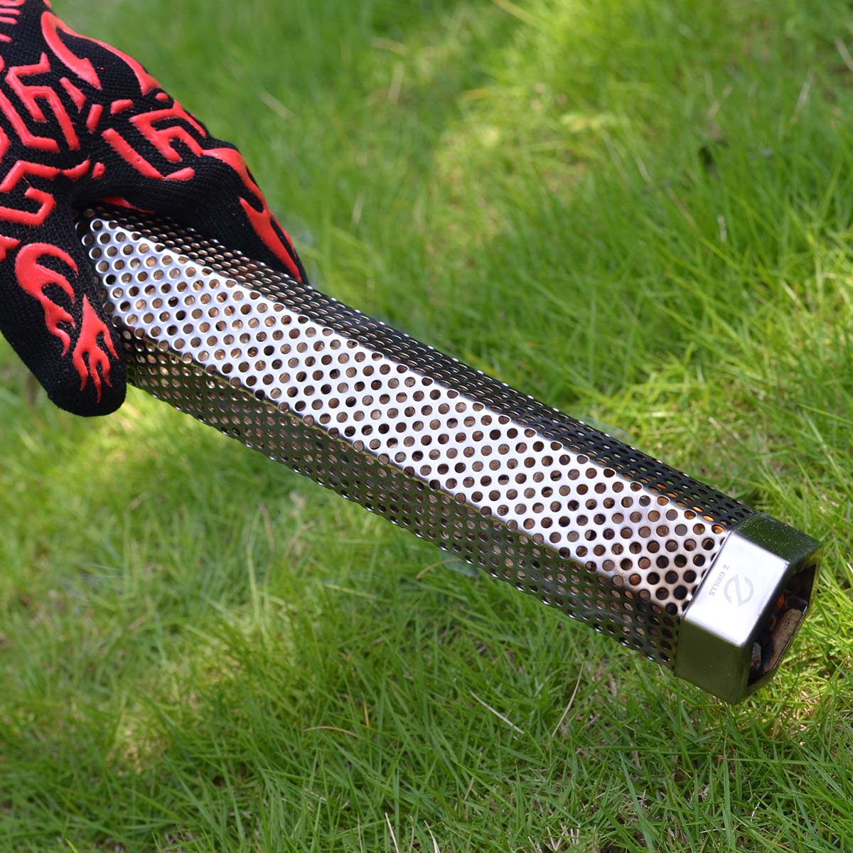 HEXAGON TUBE SMOKER WITH 2 HOOKS AND BRUSH - Image 5