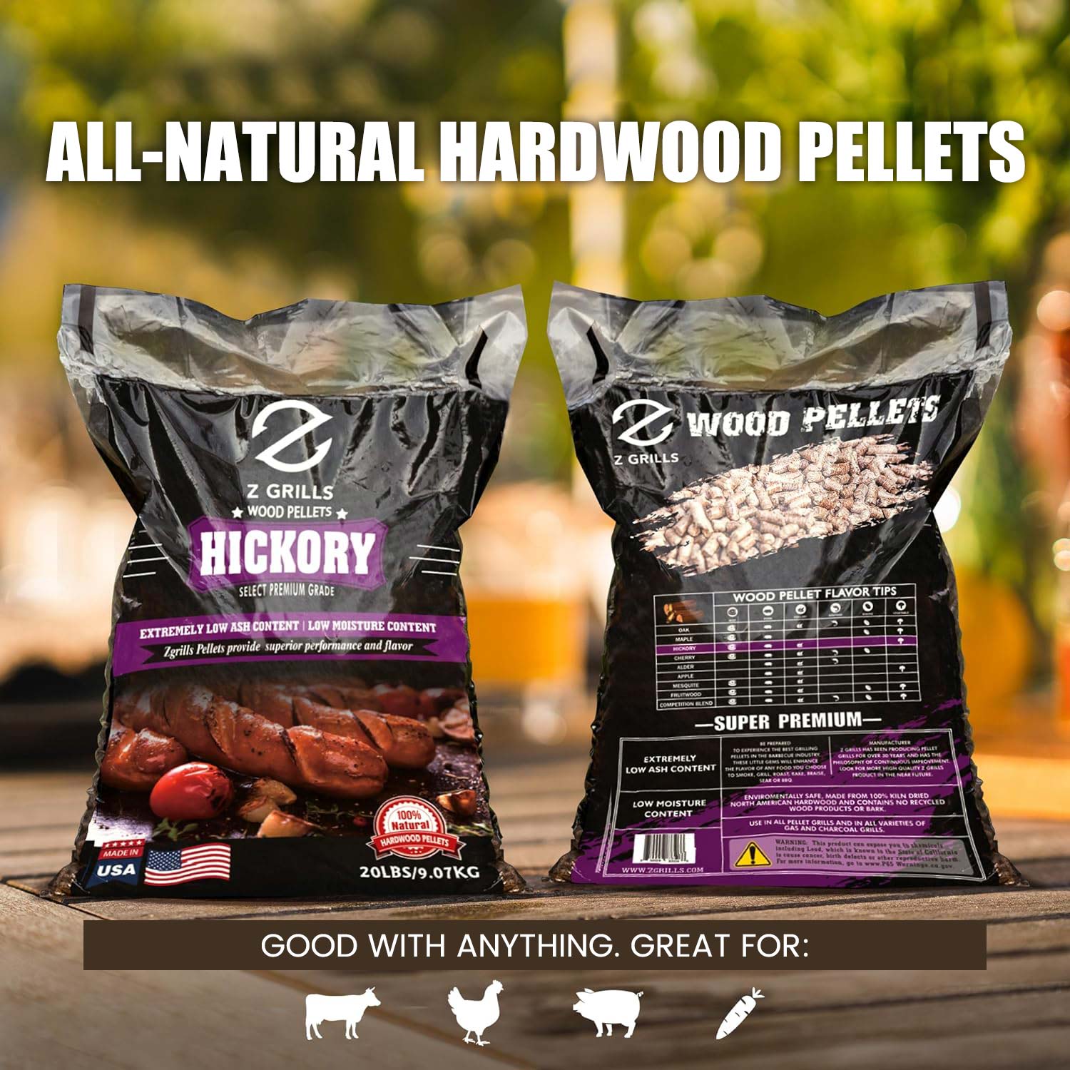 Z GRILLS HICKORY BBQ GRILL PELLETS - Image 3