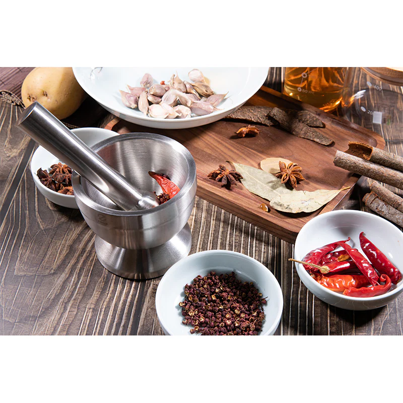 STAINLESS STEEL MORTAR & PESTLE - Image 3