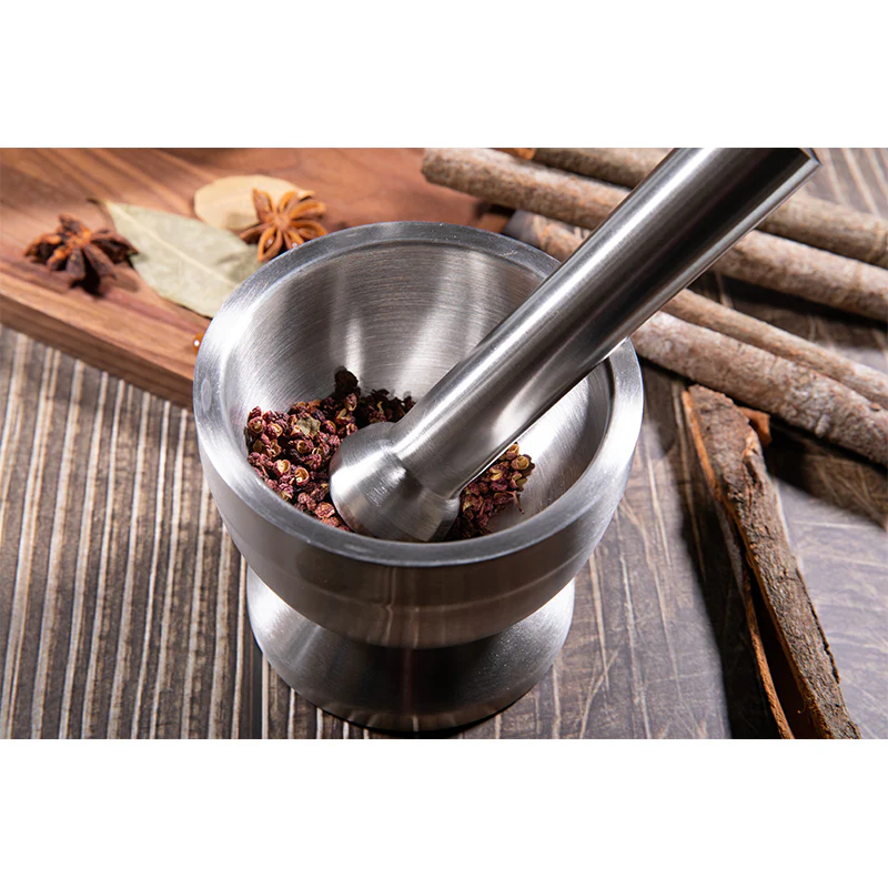 STAINLESS STEEL MORTAR & PESTLE - Image 4